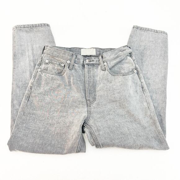 Everlane The 90's Cheeky Jean Organic Cotton Button Fly Gray Denim Size 27 Crop - Picture 4 of 9